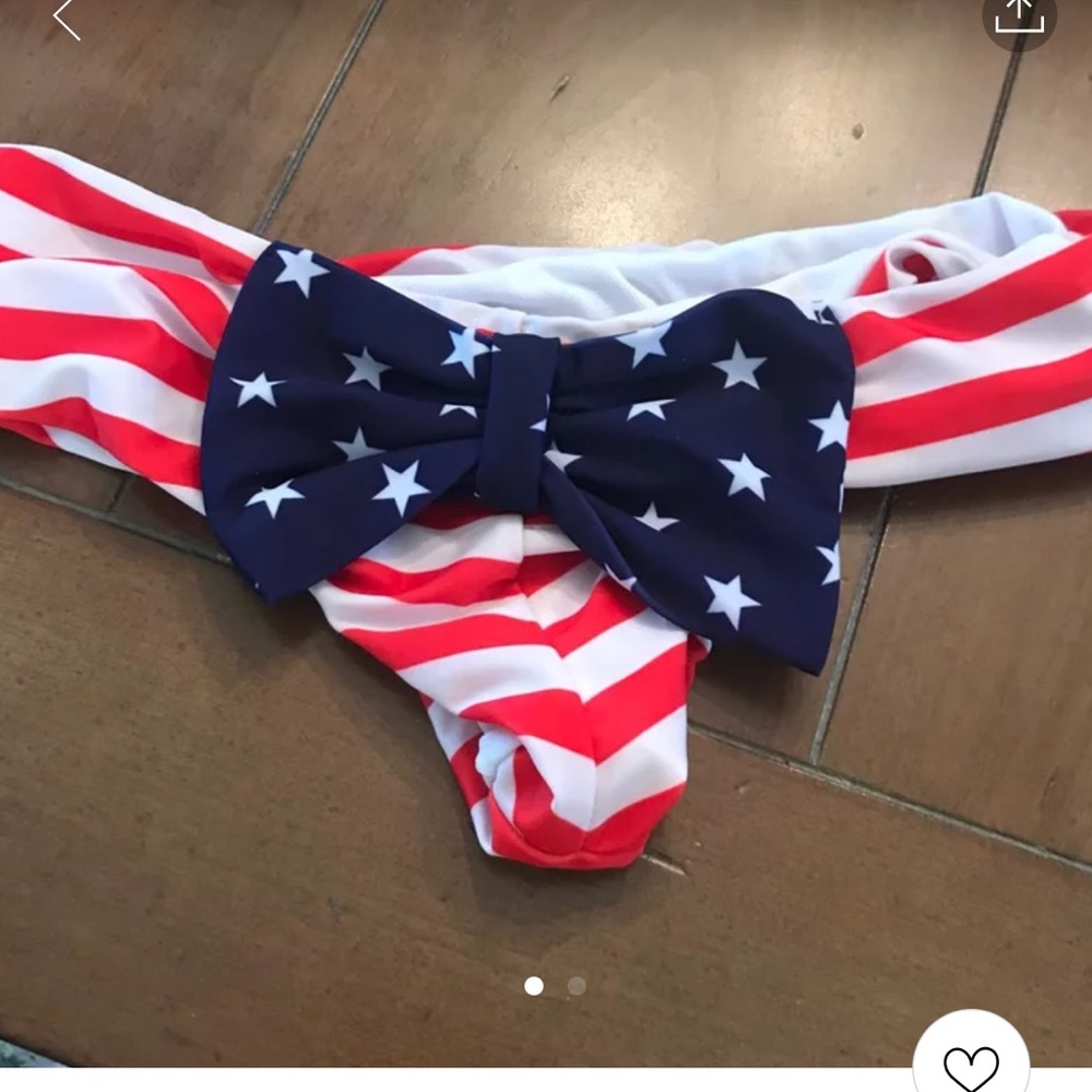 America bikini bow bottoms